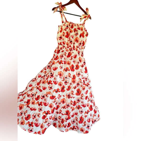 Matilda Jane Enchanted Garden Summer Siesta Poppy Maxi Dress Medium Cottagecore - Picture 9 of 10